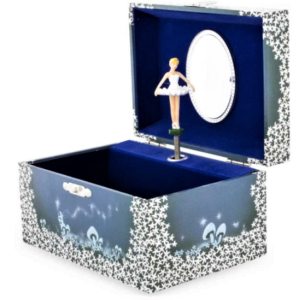 Carillon portagioie con ballerina Blu