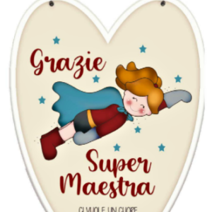 Targa a cuore Maestra
