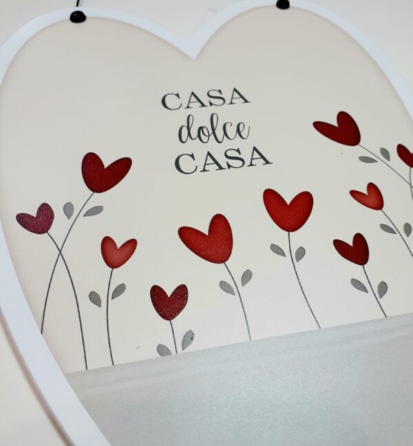 Cuore in legno CASA DOLCE CASA - immagine 4